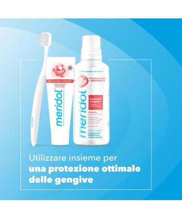  Meridol Meridol Antibacterial Mouthwash 400ml Soothes Irritated Gums Protects Enamel Fights Bacteria Plaque Prevents Gingival Ble - Buy Online on GoSupps.com