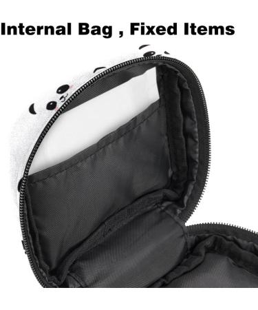 Shop Mini Panda Face Women's Binding Storage Bags | Portable Menstrual Pad & Tampon Holder | Colorful Multicolored Organizer for School & Office - Buy Online on GoSupps.com