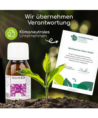 Wolfsbacher WormEX - Natural Worming Medication for Dogs | Effective Drops for Stomach & Intestinal Treatment - Buy Online on GoSupps.com