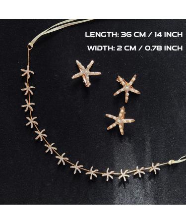 Etncy Life Flower Girl Tiara Starfish Headband | Wedding Bridal Hair Accessory - Buy Online on GoSupps.com