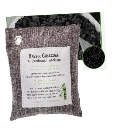 ULTECHNOVO 2 Pcs Bamboo Charcoal Bags Air Deodorizer Gray 1 Piece (Pack of 1)