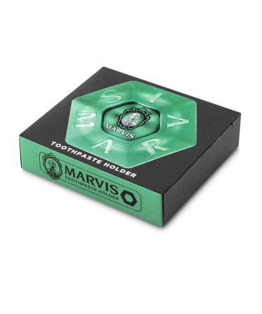 Marvis tube holder in green pure dental care pleasure