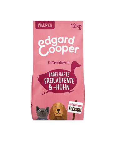 Edgard & Cooper Dry Dog Food Grain-Free Puppy Food Puppy Dog Junior 12kg Duck & Chicken with lots of fresh meat tasty and balanced food puppy - duck/chicken 12 kg (1 pack)
