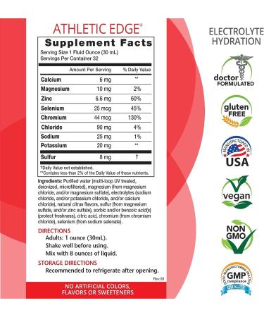 Eniva Athletic Edge Ionic Multi Minerals Concentrate - 32 oz | Essential Mineral Supplement - Buy Online on GoSupps.com