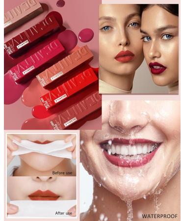 Lestpola Matte lipstick liquid lipstick for women highly pigmented lipstick super velvet color lasts up to 16 hours lip gloss long lasting waterproof Christmas lip makeup gift - Buy Online on GoSupps.com