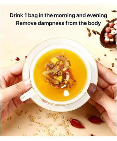 Body Dampness Clearing Herbal Tea Dampness Removing Slimming Tea Health Liver Care Tea Liver Clearing Tea for All People (30 Packs) - Buy Online on GoSupps.com