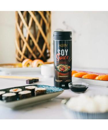  HSN Soy Sauce - 0% Fat 100% Flavour - by HSN | 350g 35 doses per serving | Low Sugar & Calorie | Minimal Additive Use | Drip C - Buy Online on GoSupps.com