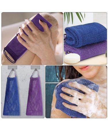 Beaupretty 4pcs Long Exfoliating Back Scrubbing Towel Set - Back Bathing & Shower Towels for Ultimate Skin Care - Buy Online on GoSupps.com