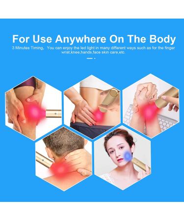 5-in-1 Red Light Therapy Device for Face & Body - Pain Relief - Infrared & Blue Light Therapy - Buy Online on GoSupps.com