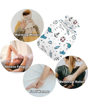 NAANLE Ocean Seagull 1L Transparent Hot Water Bottle - Bed Hand & Feet Warmer for Pain Relief & Heat Therapy | International Shipping - Buy Online on GoSupps.com