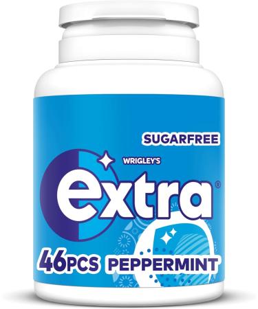 Mars Extra Peppermint Chewing Gum - White - Bottle - 46 Pieces