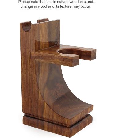 Haryali London Sustainable Shaving Stand | 2 in 1 Wooden Razor & Brush Holder - Buy Online on GoSupps.com