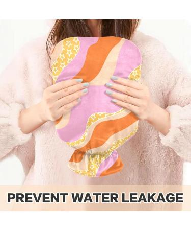 Naanle 2L Hot Water Bottle with Lid - Flower Shaft Stripes for Back Pain Relief Hand/Foot Warmer & Cold Therapy - Buy Online on GoSupps.com