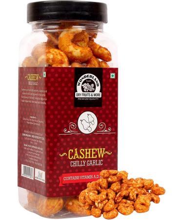Wonderland Foods - Chilli Garlic and Thai Sweet Chilli Flavoured Cashew (Kaju) 300g (150g X 2) - Buy Online on GoSupps.com