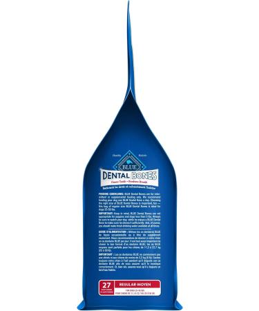 Blue Buffalo Natural Dental Bones Regular 27oz Regular 27oz BLUE Dental Bones - Buy Online on GoSupps.com
