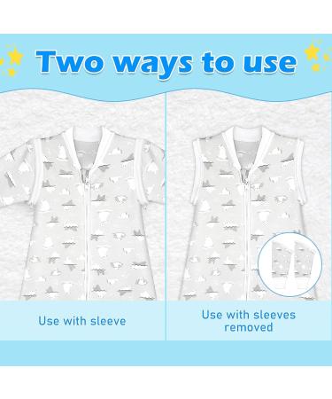 Lictin Baby Sleeping Bag 18-36 Months | 100% Cotton TOG 2.5 Winter Wearable Blanket with Removable Sleeves | Adjustable Length Polar Bear Pattern | Infant Toddler Sleeping Sack - Buy Online on GoSupps.com