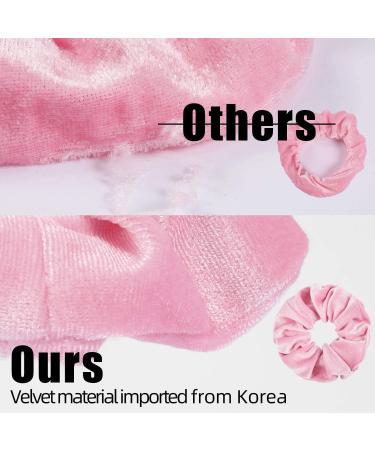 Velvet Hair Scrunchies 20 Pack - Elastic Hair Bands for Women/Girls - Hair Ties Accessories - Buy Online on GoSupps.com