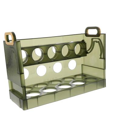 PRETYZOOM Egg Holder Egg Storage Box Plastic Drawers Plastic Eggs Egg Organizer for Refrigerator High Capacity Clamshell 1