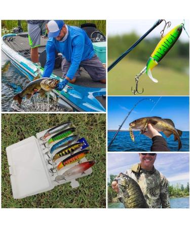 6PCS Bass Fishing Lure Set with Rotating Tail and Floating Design - Perfect Gift for Anglers | Hard Bait Fishing Lures Kit with Box - Ideal for Bass Fishing Enthusiasts - Buy Online on GoSupps.com