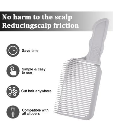 2PC Hair Cutting Edge Stencil & Fade Comb Set | Silicone Haircut Strap for Perfect Self-Cuts - Buy Online on GoSupps.com