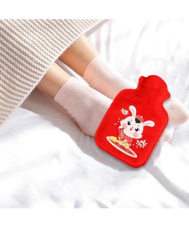 Povanjer Cute Hot Water Bottle | Winter Handwarmer Pad | Safe Christmas Gift for Pain Relief | Year of the Rabbit 2023 - Buy Online on GoSupps.com