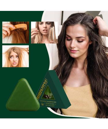  G n rique Solid Hair Shampoo Solid Soap Triangle Hair - Deep Nourishing Hair Care Lather | Nature Seven Green Soap D'Usman Grass Soap Shampoo For Kids Adults - Buy Online on GoSupps.com