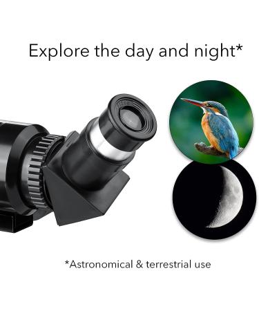 Dartwood Astronomical Telescope | 360 Rotational Scope with Various Eyepieces for Adjustable Zoom | Black/White - Buy Online on GoSupps.com