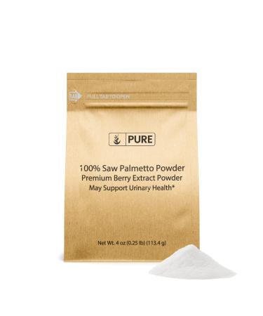 Pure Organic Ingredients Saw Palmetto (4 oz) Premium Berry Extract Powder May Support Urinary Health* 4 Ounce