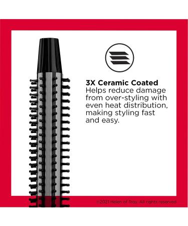 Revlon Perfect Heat Triple Ceramic Curling Brush Iron 3/4 in - Silky Smooth Wave Curls - Buy Online on GoSupps.com