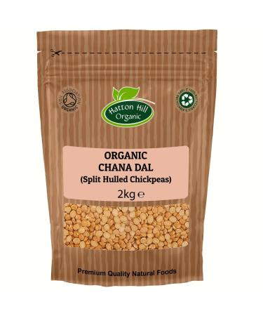 Organic Chana Dal (Split Hulled Chickpeas) 2kg by Hatton Hill Organic