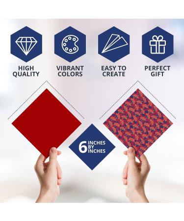 Origami Paper Kit - 350 Sheets, 20 Colors, 6x6 Size, 50 Traditional Japanese Patterns, Origami Book with 25 Easy Colored Projects - Ideal for Kids Crafts and Christmas Gifts for Boys 8-12 - Buy Online on GoSupps.com