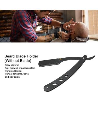 Professional Straight Edge Barber Razor Holder | Foldable Alloy Blade Holder | Ultimate Trimmer Rack for Men - Buy Online on GoSupps.com
