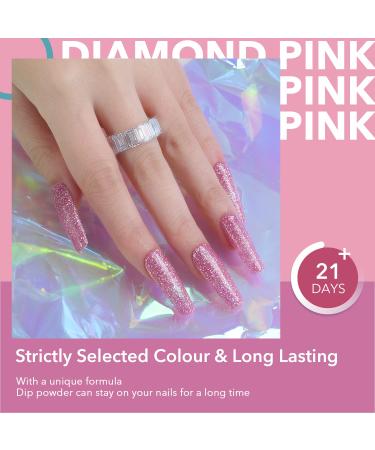 Dipping Powder Nails Set - Aokitec Mode Dip Powder for French Nail Art | 28g Diamond Pink | DIY & Salon Use - Buy Online on GoSupps.com