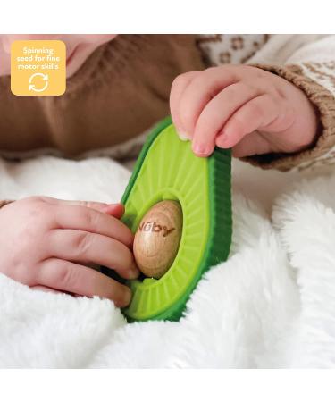 Nuby Avocado Teether | Easy Grip | BPA-Free | For 3+ Months - Buy Online on GoSupps.com