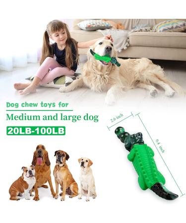 Durable Indestructible Dog Chew Toy for Large Aggressive Chewers - Green | Heavy Duty Tough Toy for Medium/Large Dogs - Buy Online on GoSupps.com
