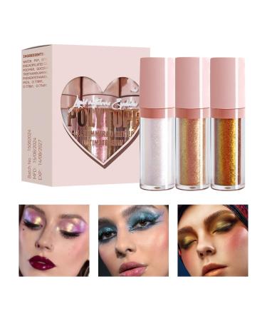 Liquid Chameleon Eyeshadow - Convenient 3X High- Multi-Dimensional Eyeshadows - Long Lasting Highly Pigment Glitter Eyeshadows Makeup For Halloween Party