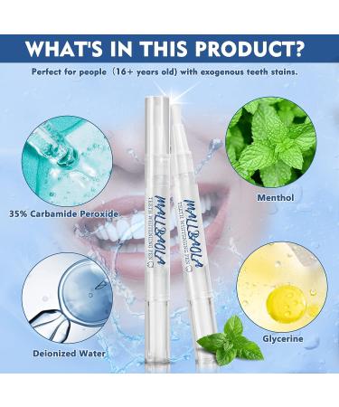 Teeth Whitening Pen (4 Pens) - Fast & Effective Tooth Whitening Kit for Bright White Teeth - No Sensitivity - Painless Teeth Whitener - Oral Care Gel Pen - Buy Online on GoSupps.com