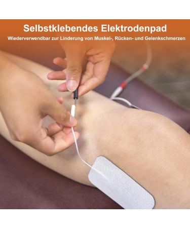 30 Reusable TENS Device Electrode Pads - 9x5cm for Muscle Relief Back and Joint Pain - Compatible with Most TENS & EMS Trainers - Buy Online on GoSupps.com
