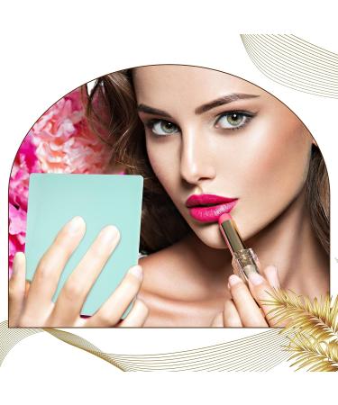 4-Piece Small Folding Travel Mirror Set - Compact Portable Pocket Makeup Mirrors for Women Girls - Stand Up Vanity Mirror - Pink White Green Black - 4.9 x 3.7 Inch - Buy Online on GoSupps.com