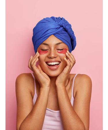 3-Pack Pre-Tied Turban Headwraps for Women - Black, Royal Blue, Gray - Buy Online on GoSupps.com