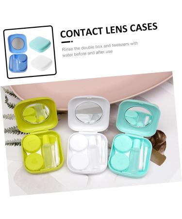 Partykindom Portable Contact Lens Case Set - 9 Containers with Mirror & Care Solution - Ideal for Travel & Cosmetics - Buy Online on GoSupps.com