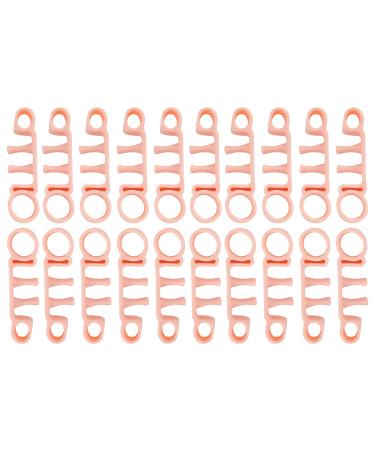 Toe Separator Toe Corrector Hallux Valgus Toe Sepa Toe Separator10 Pairs Unisex Toe Separator Hallux Valgus Hammer Toe Corrector Separation Tool(Brighten skin tone)