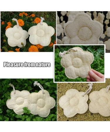 JJFLY Natural Loofah Sponge - Exfoliating Bath Scrubber for Dead Skin Removal | 100% Organic & Eco-Friendly - Buy Online on GoSupps.com