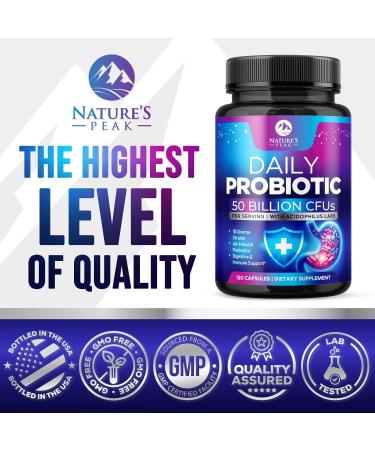 Probiotics 60 Billion CFU - 10 Strains + Digestive Enzymes & Prebiotics - Best Probiotic for Women & Men Supports Immune Gut Health Occasional Constipation Diarrhea Gas & Bloating - 120 Capsules 120 Count (Pack of 1) - Buy Online on GoSupps.com