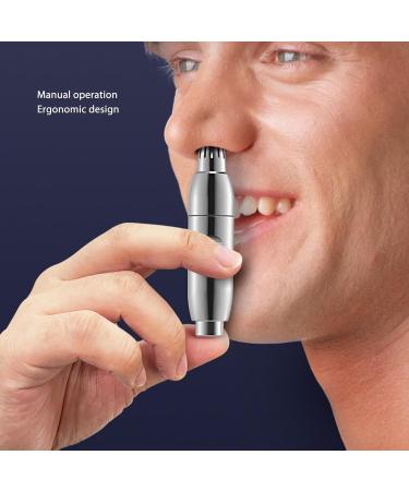 Nose Hair Trimmer - Stainless Steel Manual Clip for Ear & Nose | Rounded Corner Blade for Safe Grooming - Buy Online on GoSupps.com