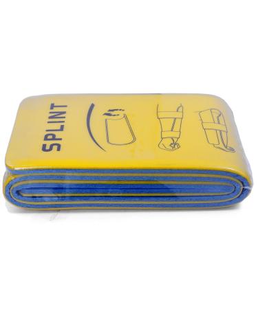 Yellow Splints 3-Size Pack for Finger, Neck, Leg, Knee, Foot, Wrist, Hand, Arm Injuries with Handbag - Buy Online on GoSupps.com