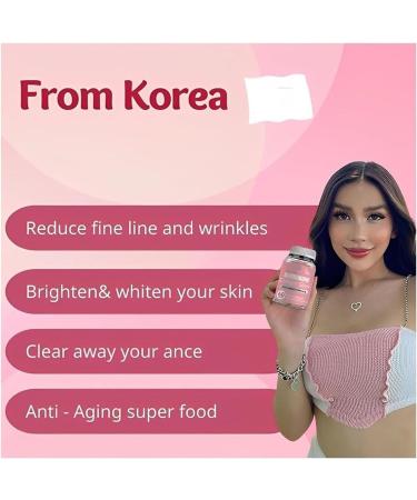 2024 New 1/2/3 Bottle Glutathione Collagen Glow Gummies - Glow Beauty Collagen Gummies for Women | Korean Organic Glutathione Gummies for Dark Spot | Brightening Skin Collagen Vitamins for Women - 60Pcs/Bottle (2Bottle - 120Pcs) - Buy Online on GoSupps.com