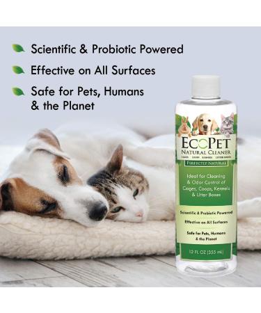 Natural EcoPet Cleaner for Coops, Litter Boxes, Cages & Kennels - Scented 12oz - Eco-Friendly Solution for Cleaning & Odor Control - Buy Online on GoSupps.com