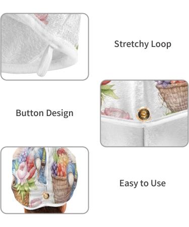 Rabbit Flower Bike Hair Towel 2 Pack - Super Absorbent Quick Dry Hair Turbans for Women & Girls - Buy Online on GoSupps.com