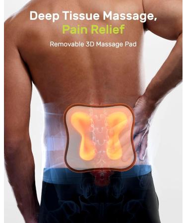 Rakiie Back Support Belt for Men and Women, 8 Times Lumbar Support with 3D Pad and Massage, Breathable Back Brace to Relieve Back Pain (S) - Buy Online on GoSupps.com